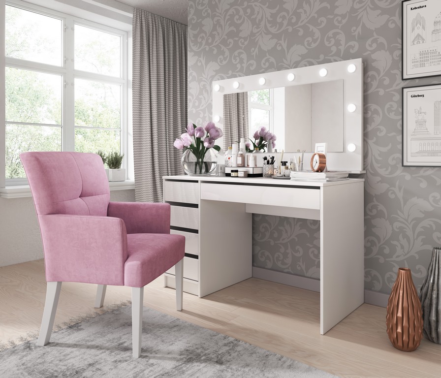 Dressing Table with Hollywood mirror